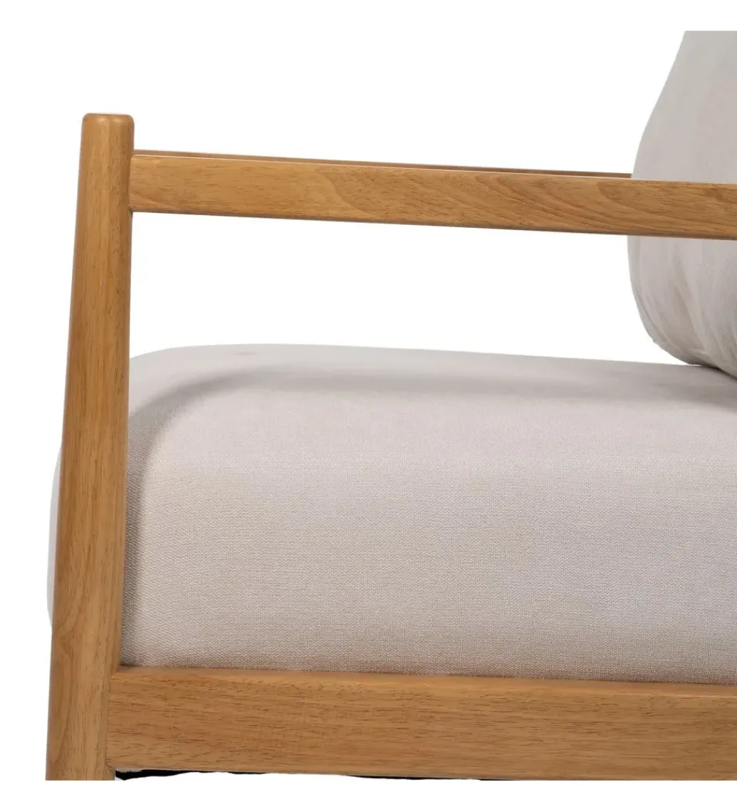 Fotel ZABERMA 88 cm naturalny biały*Zona-Design Best