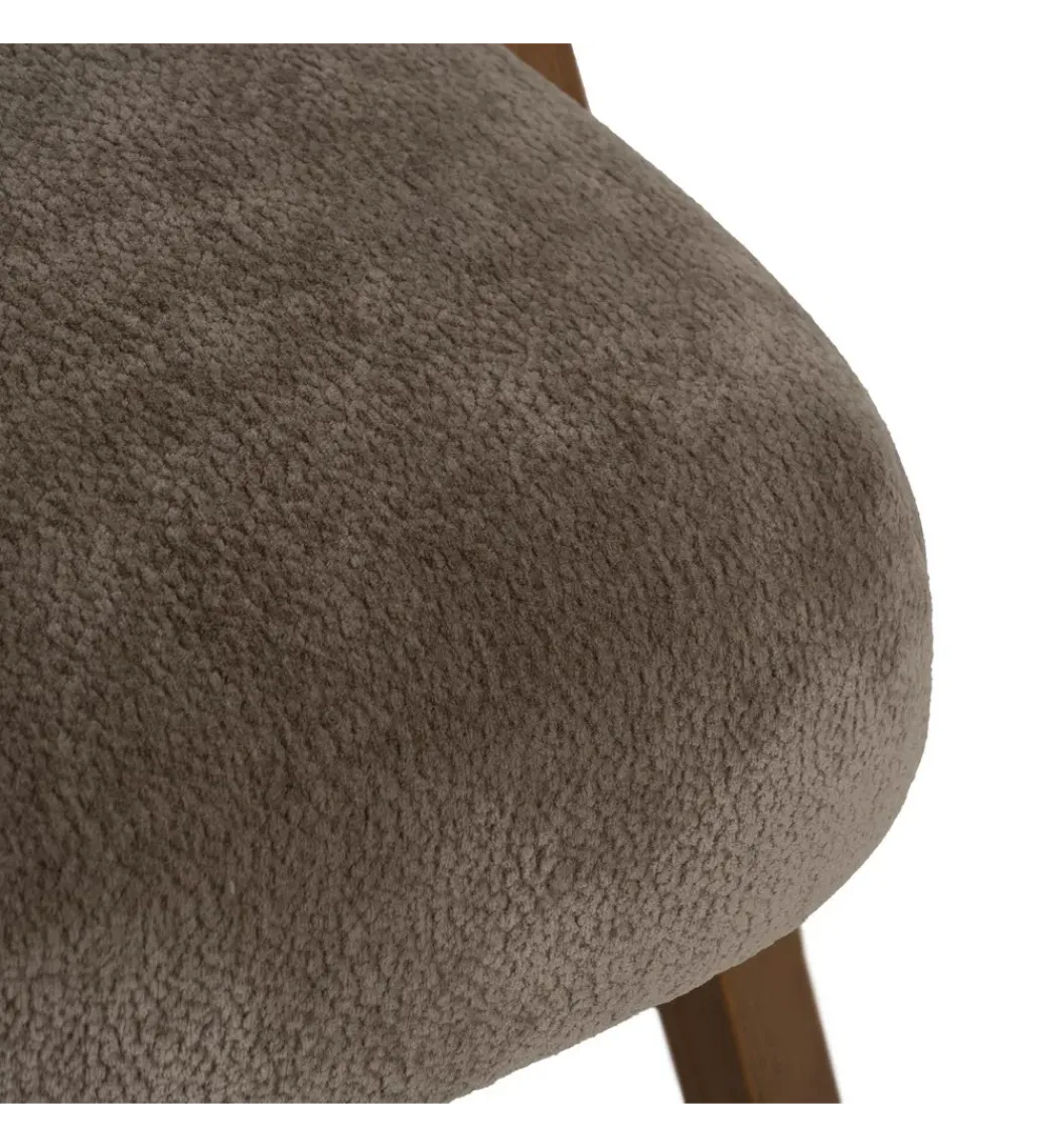 Fotel z drewna brzozowego MIZU Ciemno szare*Zona-Design