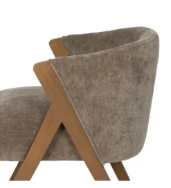 Fotel z drewna brzozowego MIZU Ciemno szare*Zona-Design