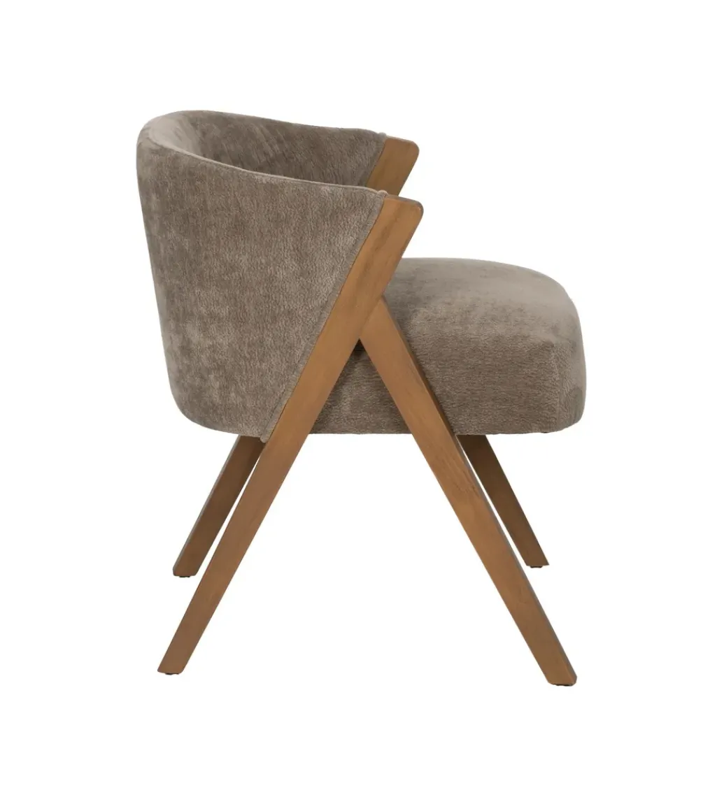 Fotel z drewna brzozowego MIZU Ciemno szare*Zona-Design