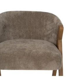 Fotel z drewna brzozowego MIZU Ciemno szare*Zona-Design