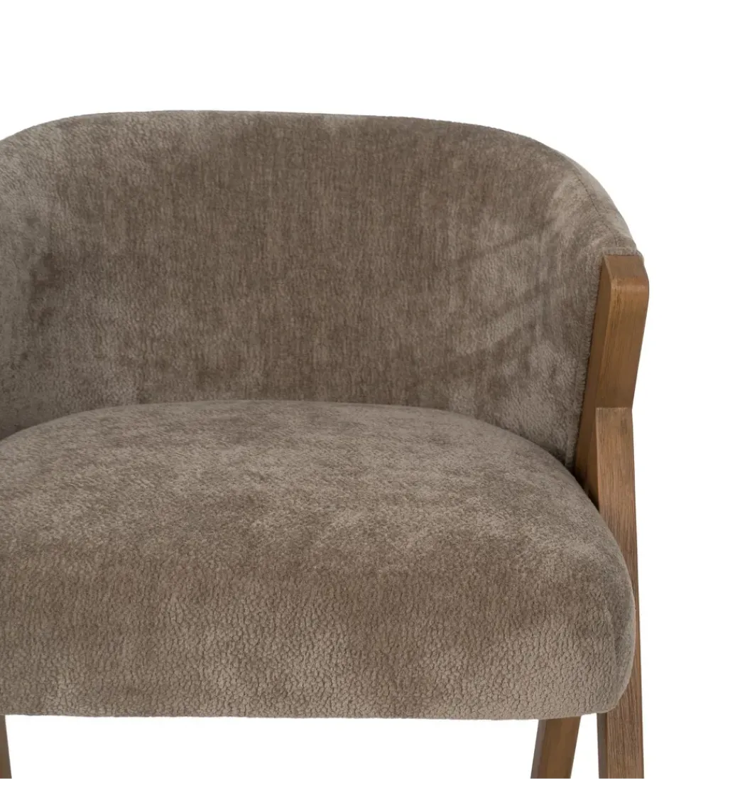 Fotel z drewna brzozowego MIZU Ciemno szare*Zona-Design