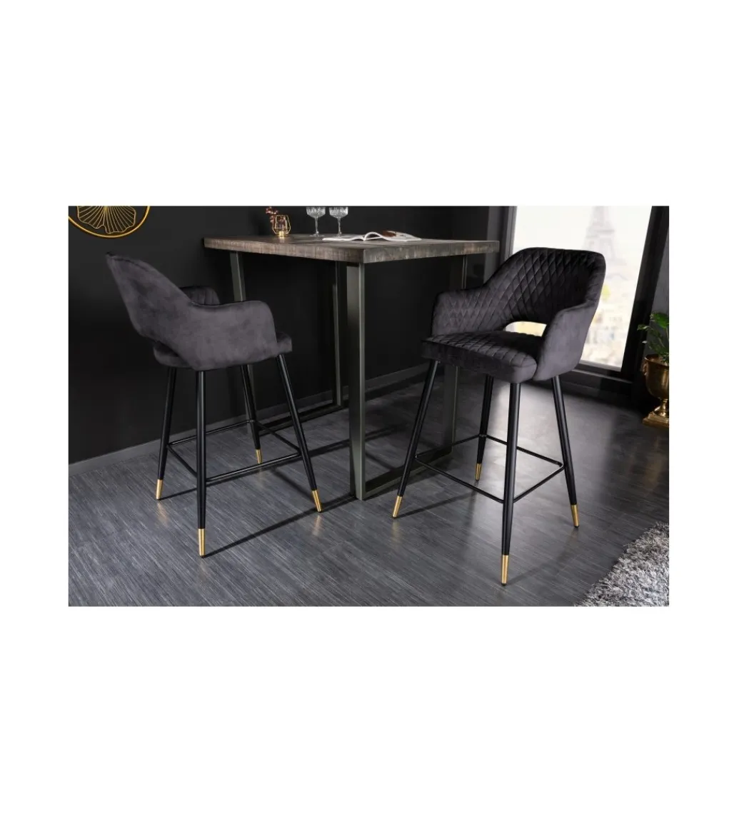 Hoker barowy ETIENNE Paris antracytowy*Invicta Interior Sale