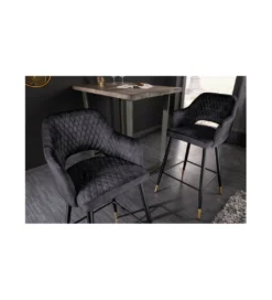 Hoker barowy ETIENNE Paris antracytowy*Invicta Interior Sale