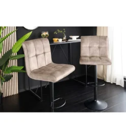 Hoker MODENA od 92 cm do 115 cm 360 stopni obrotu welwet champagne beżowy*Invicta Interior - przedsprzedaż Discount