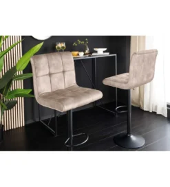 Hoker MODENA od 92 cm do 115 cm 360 stopni obrotu welwet champagne beżowy*Invicta Interior - przedsprzedaż Discount