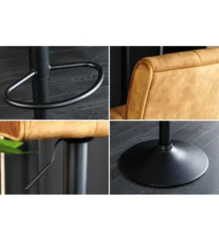 Hoker MODENA od 92 cm do 115 cm 360 stopni obrotu welwet musztardowy*Invicta Interior - przedsprzedaż New