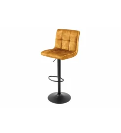 Hoker MODENA od 92 cm do 115 cm 360 stopni obrotu welwet musztardowy*Invicta Interior - przedsprzedaż New
