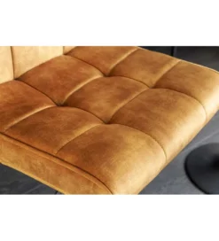 Hoker MODENA od 92 cm do 115 cm 360 stopni obrotu welwet musztardowy*Invicta Interior - przedsprzedaż New