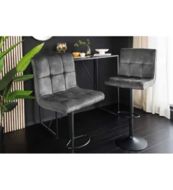 Hoker MODENA od 92 cm do 115 cm 360 stopni obrotu welwet antracyt*Invicta Interior - przedsprzedaż Best