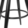 Hoker obrotowy AVERS 72 cm - 80 cm czarny*WOHNLING, GERMANY Outlet