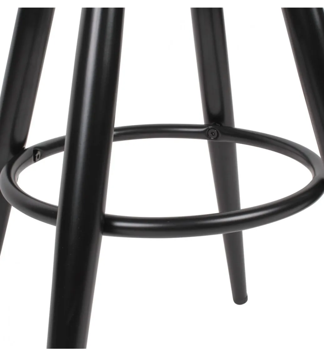 Hoker obrotowy AVERS 72 cm - 80 cm czarny*WOHNLING, GERMANY Outlet