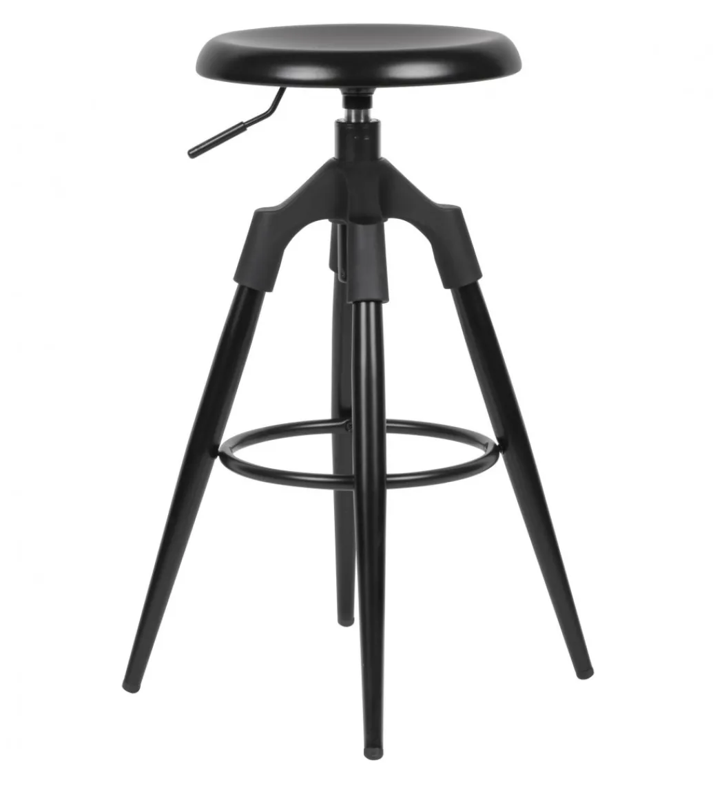 Hoker obrotowy AVERS 72 cm - 80 cm czarny*WOHNLING, GERMANY Outlet