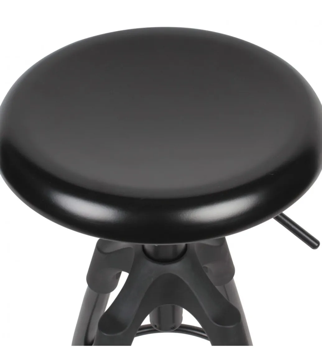 Hoker obrotowy AVERS 72 cm - 80 cm czarny*WOHNLING, GERMANY Outlet