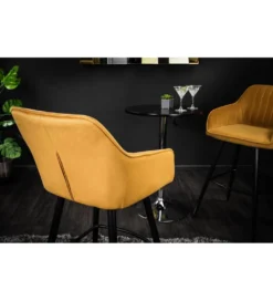 Hoker Turin musztardowo żółty aksamit*Invicta Interior Sale