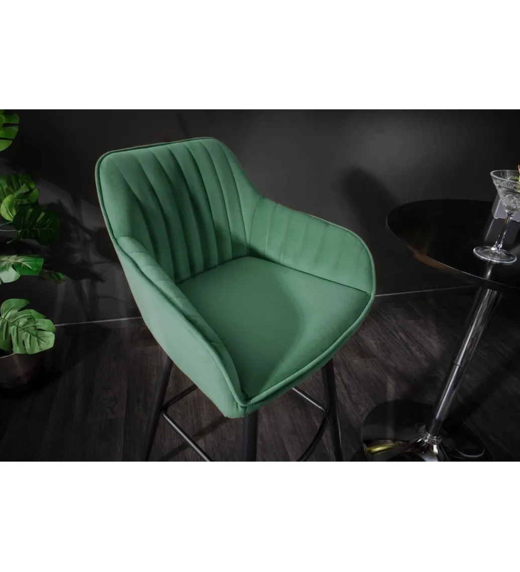 Hoker Turin szmaragdowo zielony aksamit*Invicta Interior Hot