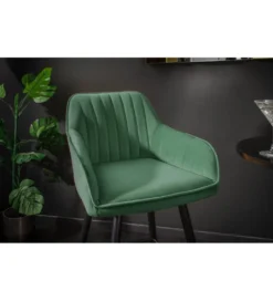 Hoker Turin szmaragdowo zielony aksamit*Invicta Interior Hot