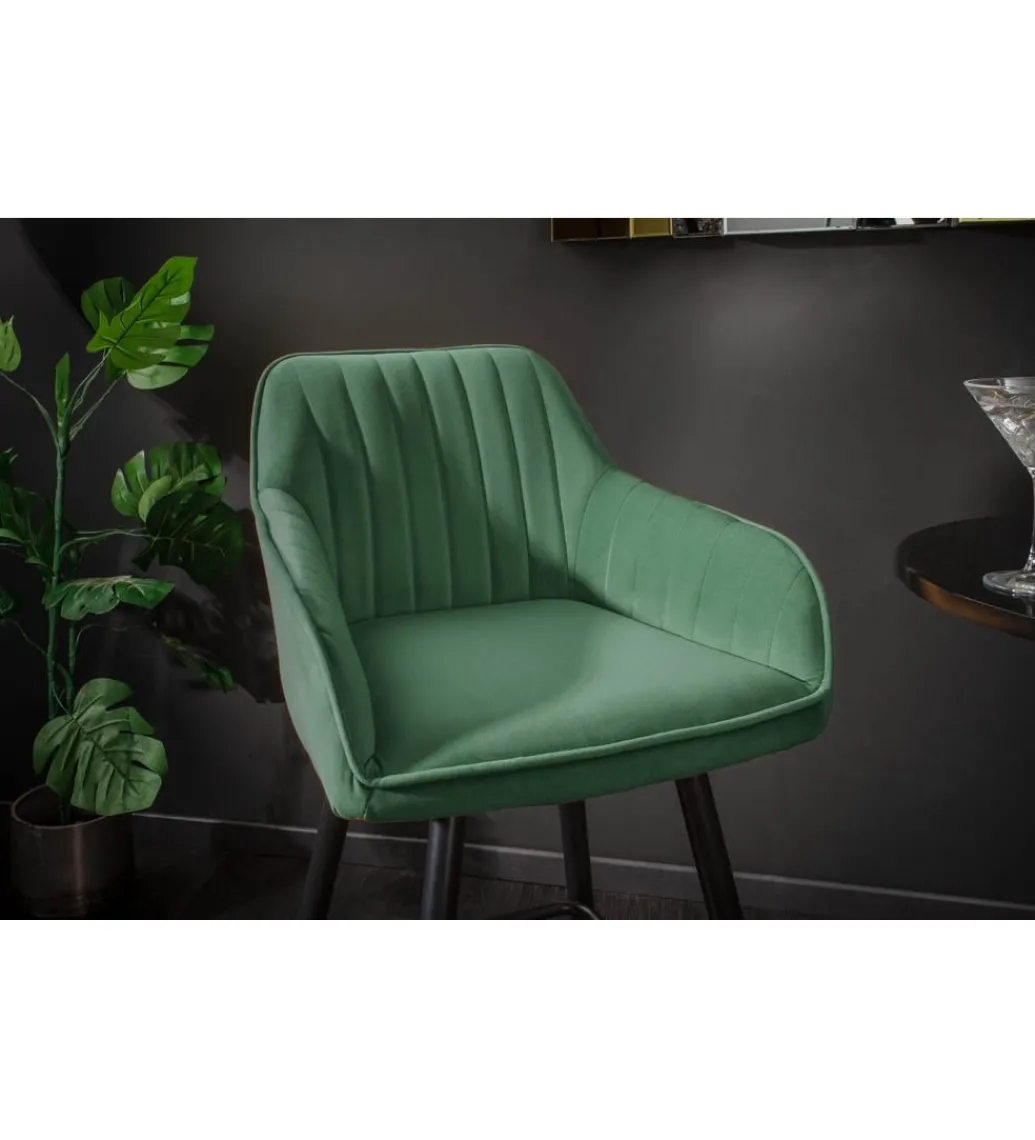 Hoker Turin szmaragdowo zielony aksamit*Invicta Interior Hot