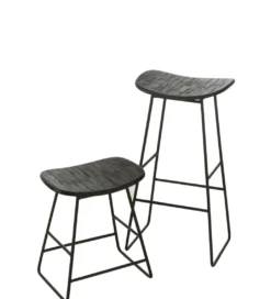 Hoker ZAMBIA drewno teak czarny*J-Line New