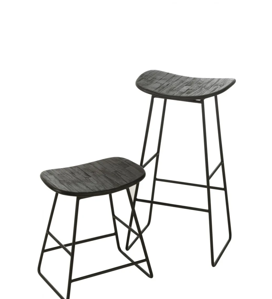 Hoker ZAMBIA drewno teak czarny*J-Line New