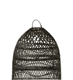 Klosz do lampy wiszący SHADE 40 cm rattan czarna*J-Line