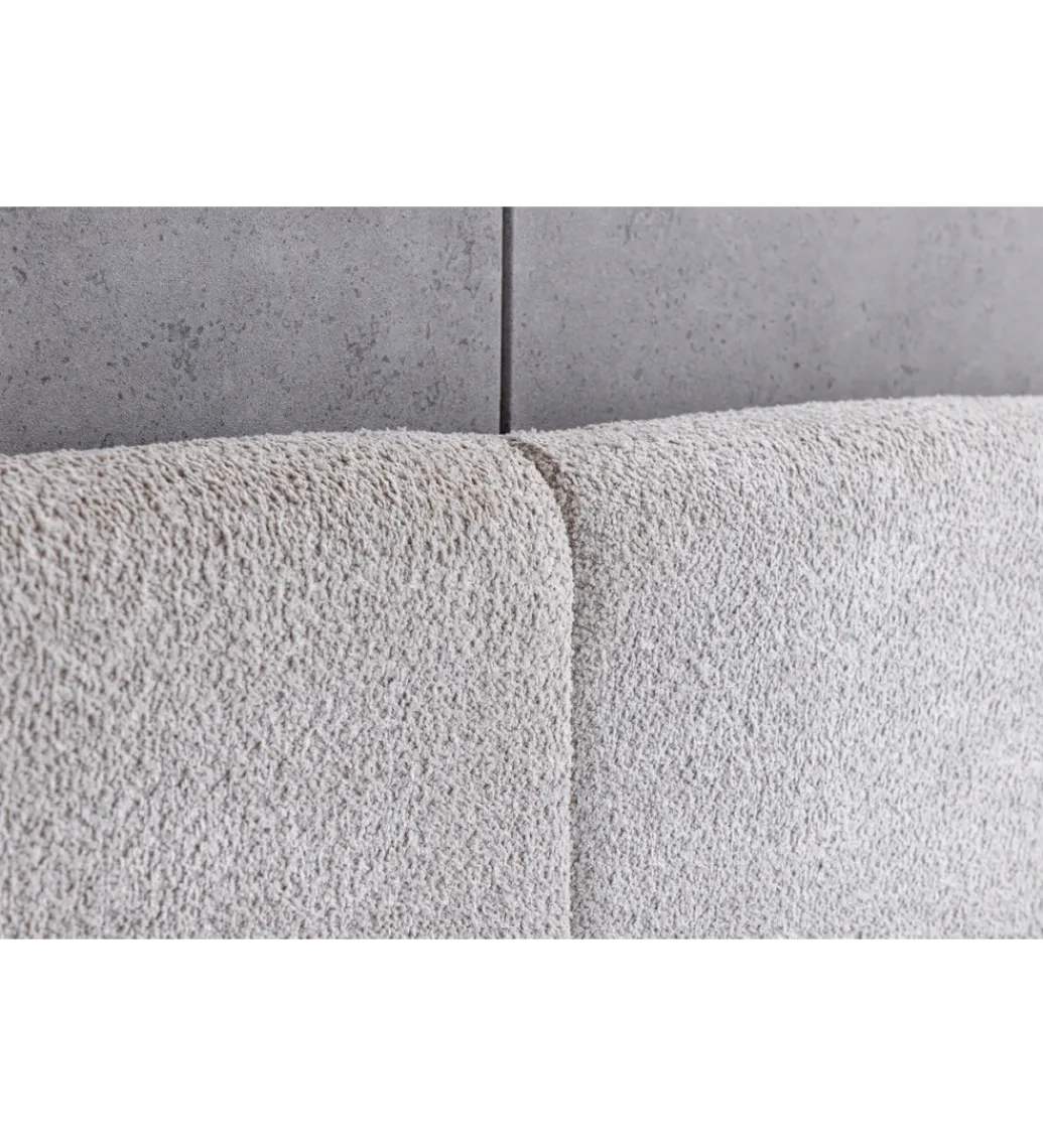 Łóżko ART DECO 180 x 200 cm bouclé beżowe*Invicta Interior Online