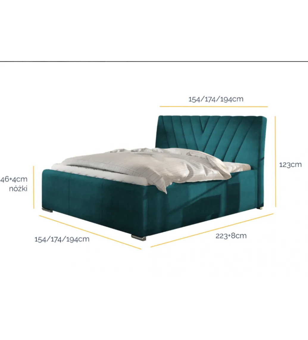 Łóżko Catherine w różnych wymiarach i kolorach do wyboru*Comforteo Clearance