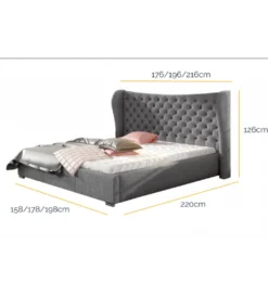 Łóżko Clarise w różnych rozmiarach oraz kolorach do wyboru*Comforteo Discount