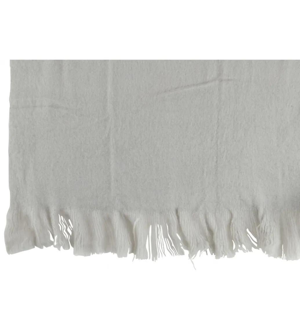 Koc z frędzlami Fringers 130 cm x 180 cm szary*J-Line Online