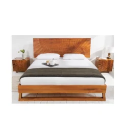 Łóżko DAVIDE Scorpion 180 cm x 200 cm drewno mango brąz*Invicta Interior - przedsprzedaż Outlet