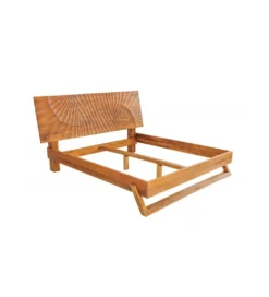 Łóżko DAVIDE Scorpion 180 cm x 200 cm drewno mango brąz*Invicta Interior - przedsprzedaż Outlet