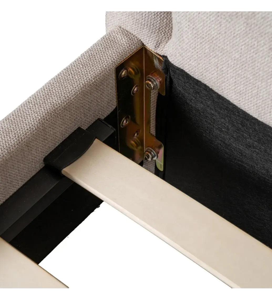 Łóżko DORMITAR 160 x 217 cm beżowe*Zona-Design