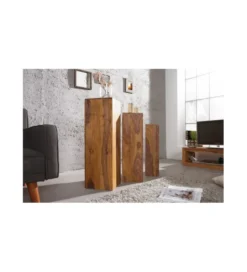 Kolumny FINICE Makassar SET 3 drewno sheesham*Invicta Interior New