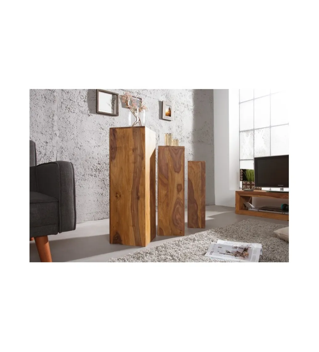 Kolumny FINICE Makassar SET 3 drewno sheesham*Invicta Interior New