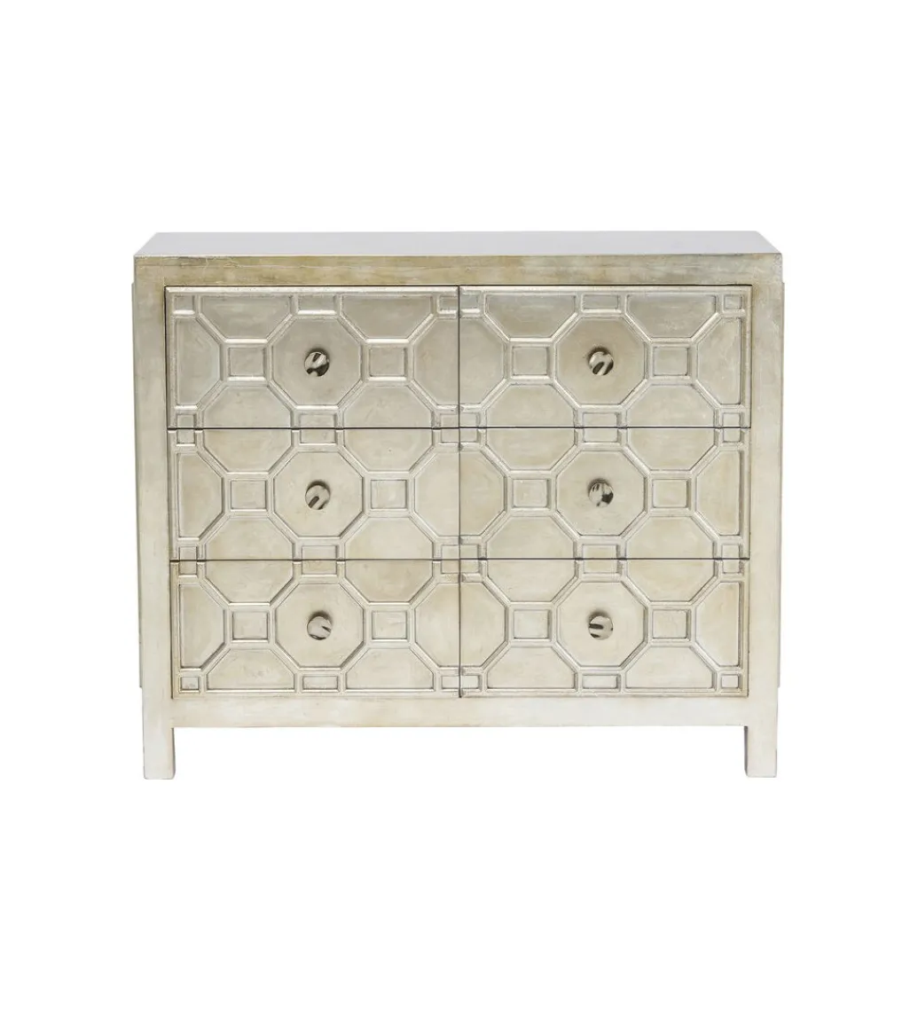 Komoda ALHAMBRA 107 cm srebrna*KARE Discount