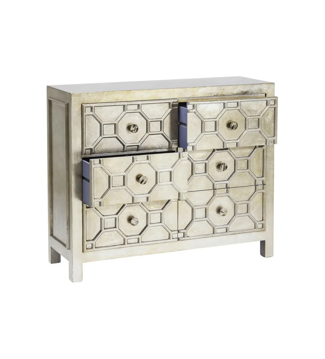 Komoda ALHAMBRA 107 cm srebrna*KARE Discount