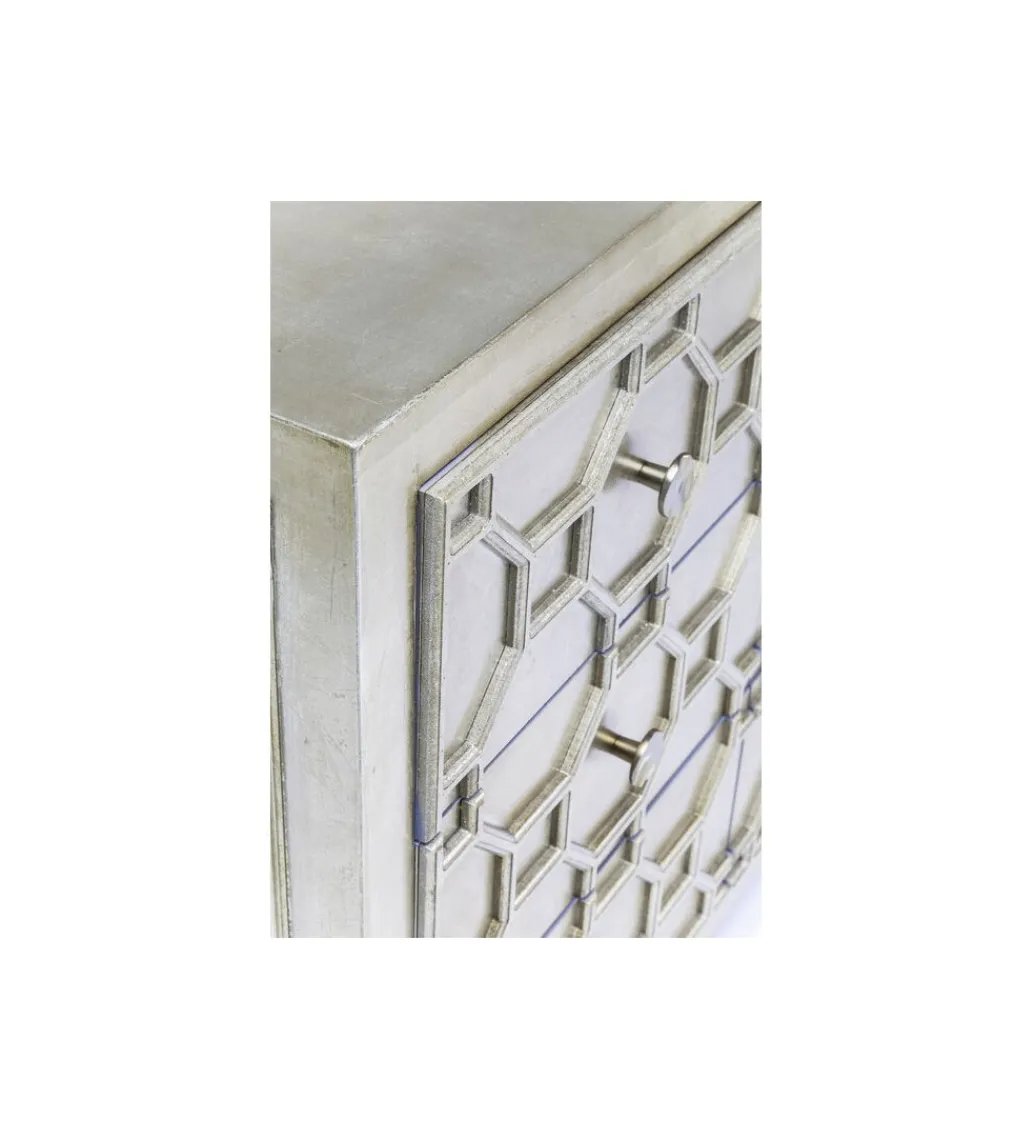 Komoda ALHAMBRA 107 cm srebrna*KARE Discount