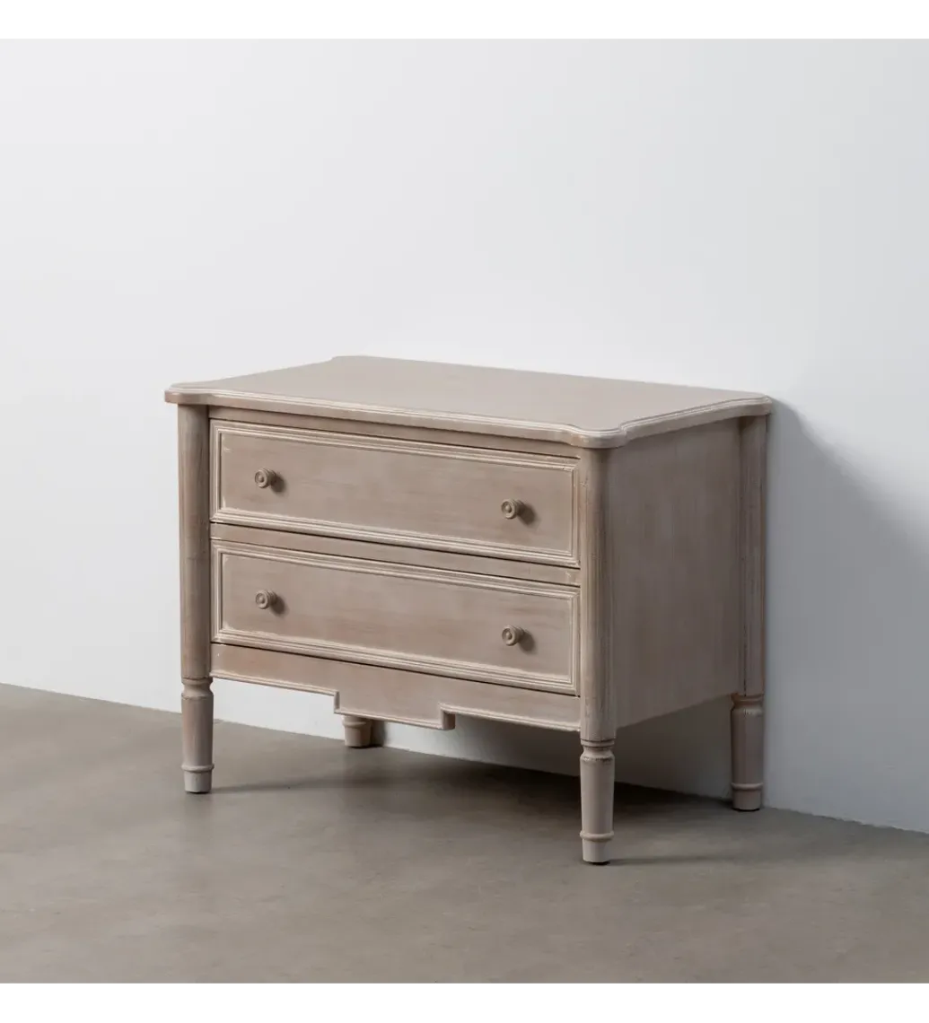 Komoda ALIEY 80 cm drewno jodła jasny brąz*Zona-Design New