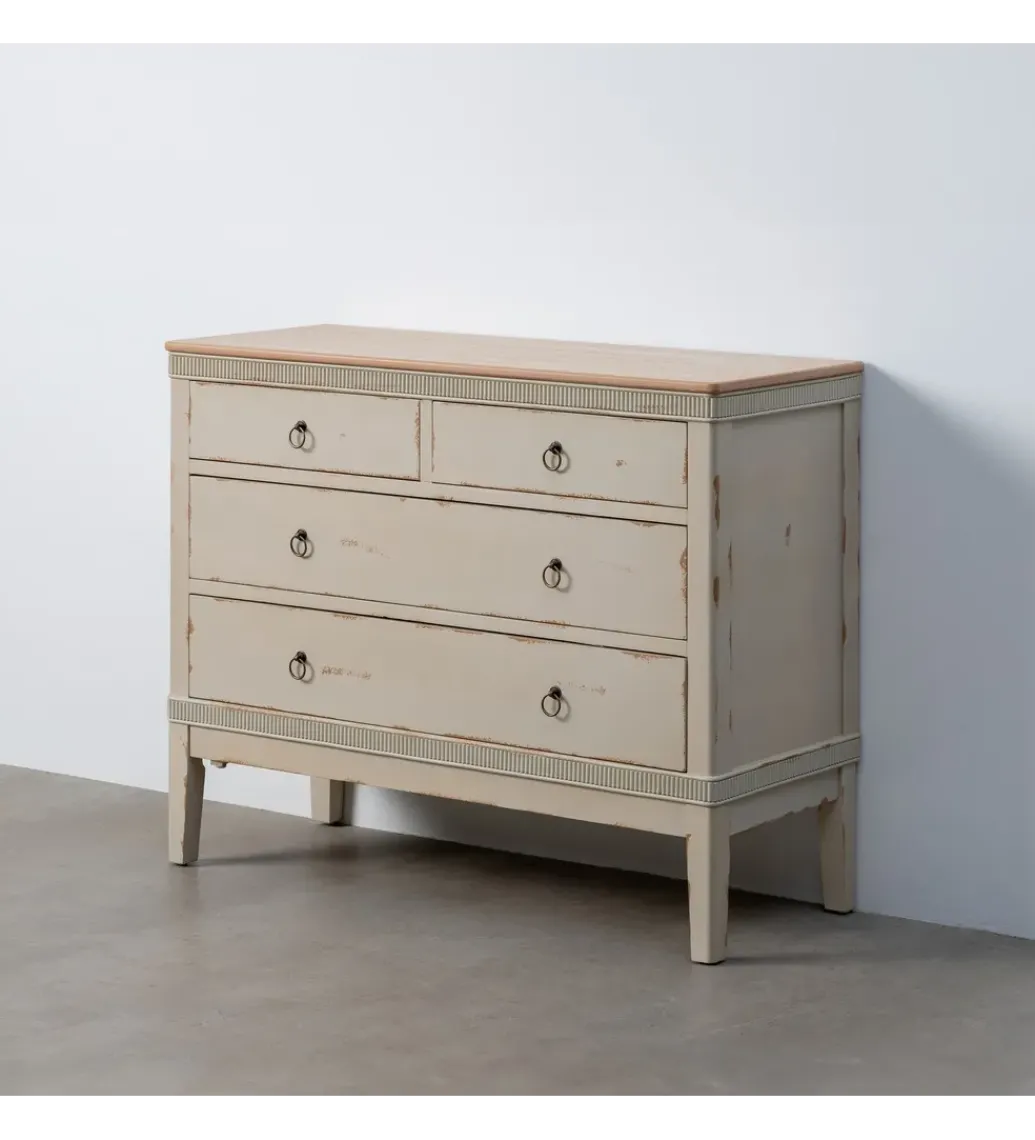 Komoda ALIEY 115 cm drewno jodła kremowy*Zona-Design Best