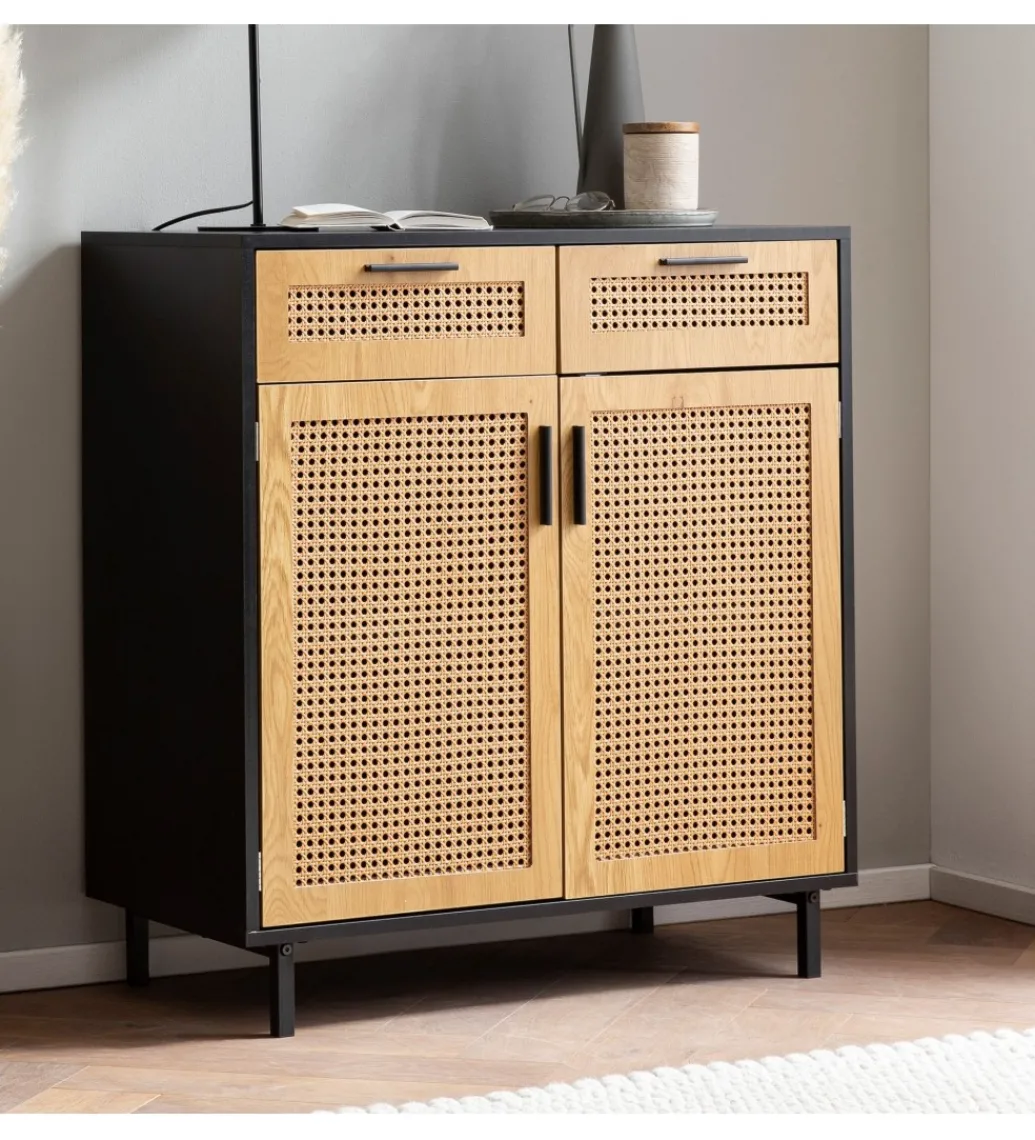 Komoda Ambert II 80 cm czarna*WOHNLING, GERMANY Best