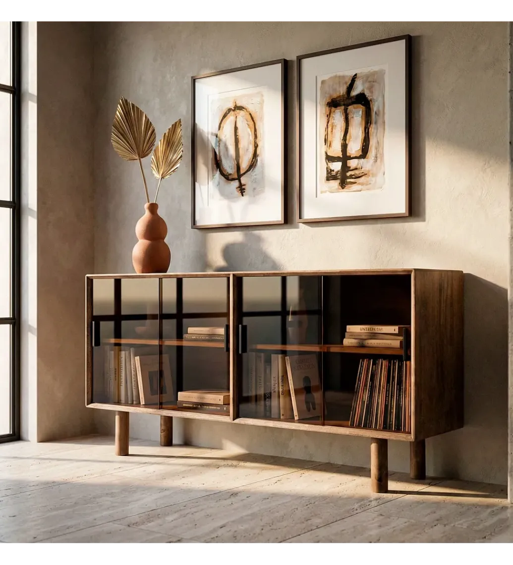 Komoda AMY 160 cm drewno kauczuk*Zona-Design
