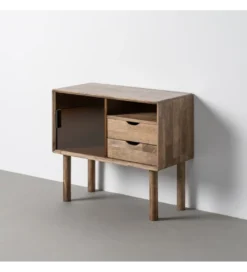 Komoda AMY 80 cm drewno kauczuk*Zona-Design Outlet