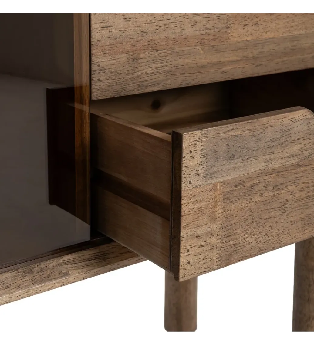 Komoda AMY 80 cm drewno kauczuk*Zona-Design Outlet