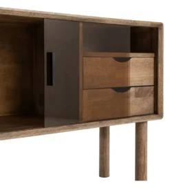 Komoda AMY 80 cm drewno kauczuk*Zona-Design Outlet