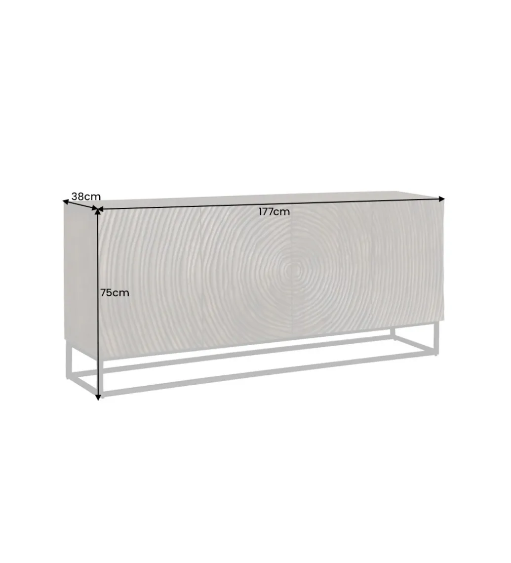 Komoda ANELLO 177 cm drewno mango brąz*Invicta Interior Hot