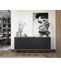 Komoda Apollo 168 cm czarna*Polski Design ML New