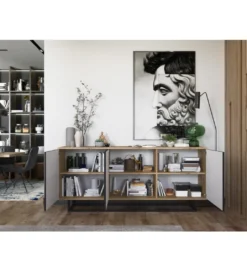 Komoda Apollo 168 cm czarna*Polski Design ML New