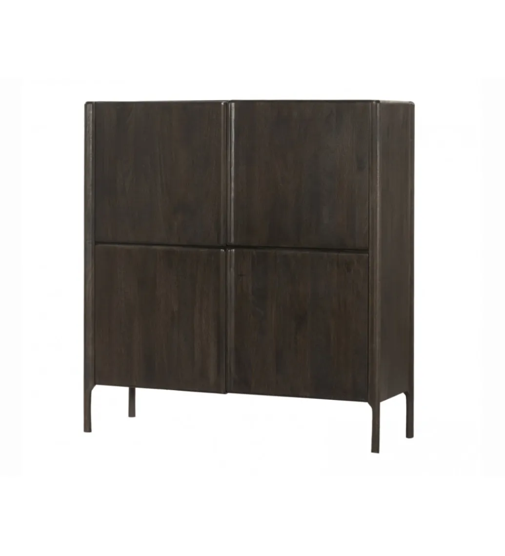 Komoda ARES 130 cm drewno mango wenge*Imeri Outlet