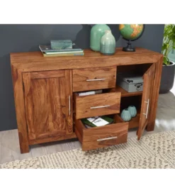 Komoda ARISZA 118 cm drewno sheesham*WOHNLING, GERMANY Outlet
