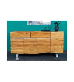Komoda ARKTYKA II Mammut 170 cm drewno Akacja honey*Invicta Interior - przedsprzedaż Clearance